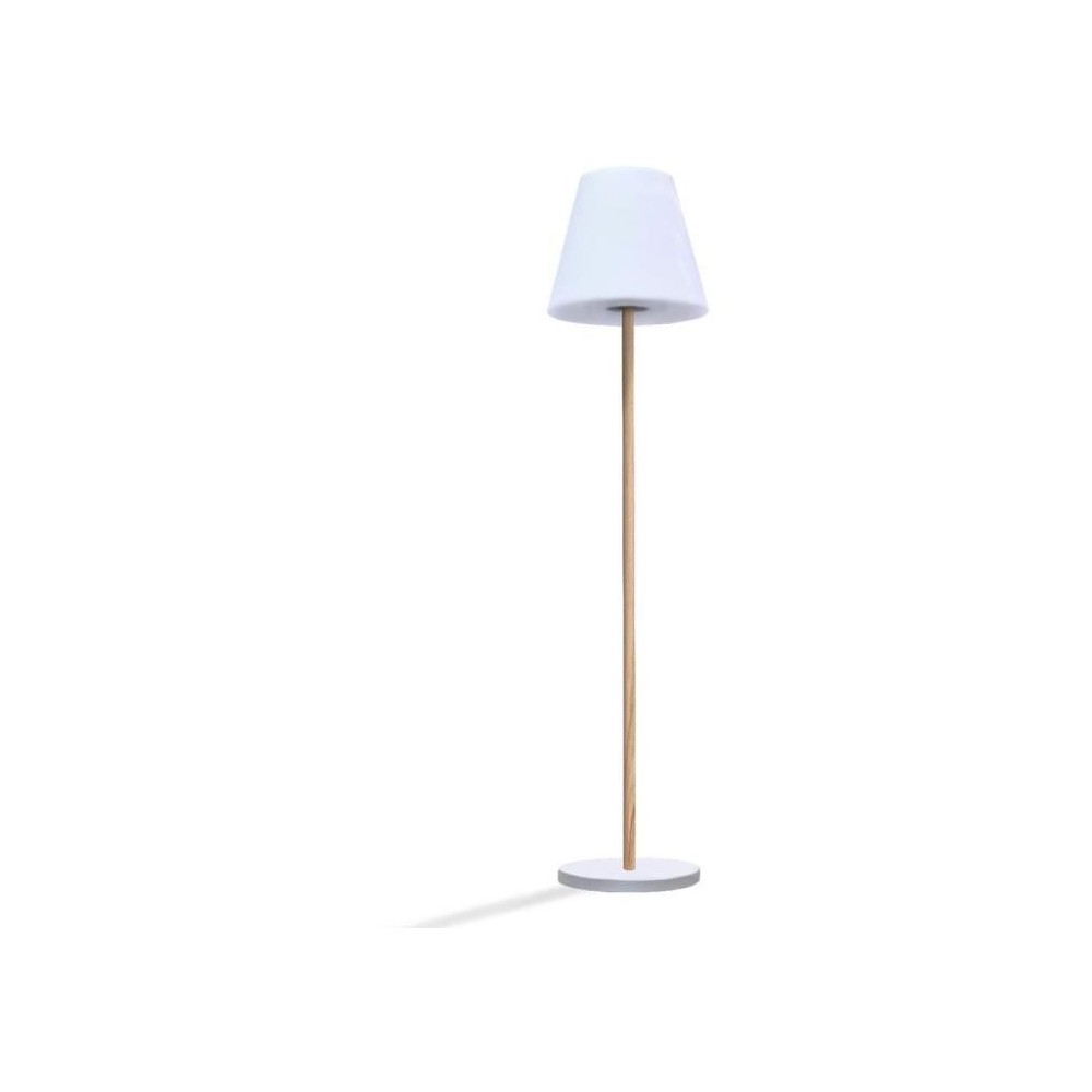 Lampe de table solaire et rechargeable - LUMISKY - STANDY MINI WOOD SO