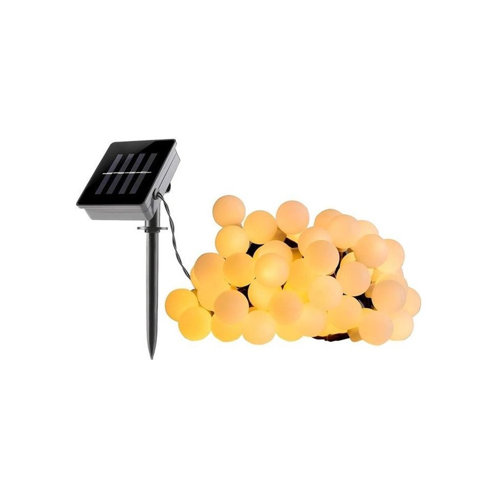 Guirlande lumineuse solaire Billy - LUMI JARDIN - 60 LED - 6,9 cm - Bl