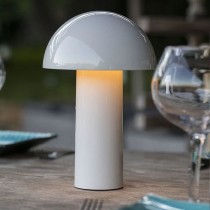 Lampe de table sans fil - LUMISKY - TOD WHITE - H28 cm - Tete orientab