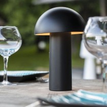 Lampe de table sans fil - LUMISKY - TOD BLACK - H28 cm - Tete orientab