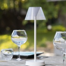 Lampe de table sans fil - LUMISKY - BEVERLY WHITE - H34 cm - LED blanc