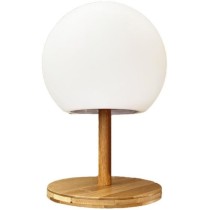 Lampe de table sans fil LUMISKY - pied en bambou extensible - LED blan