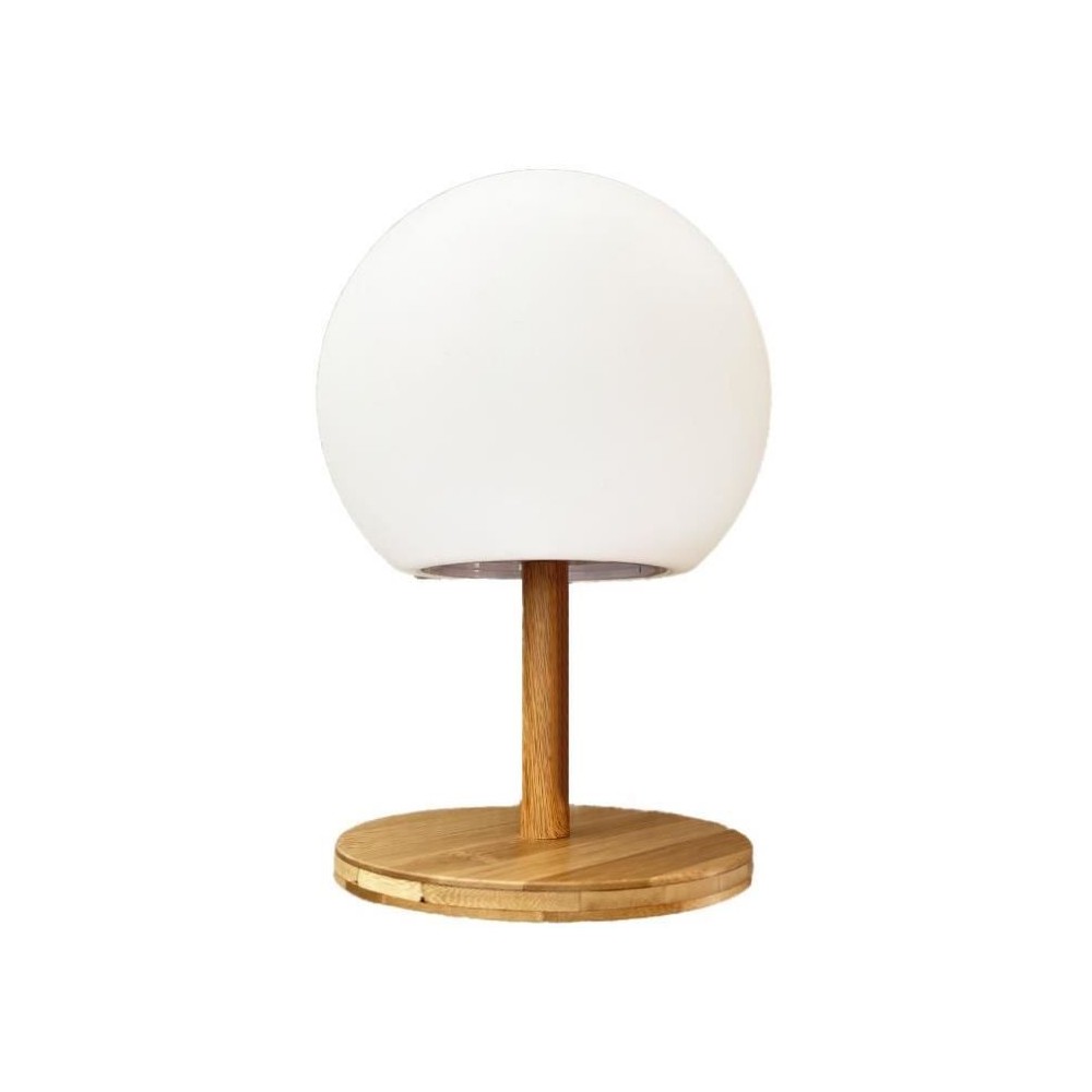 Lampe de table sans fil LUMISKY - pied en bambou extensible - LED blan