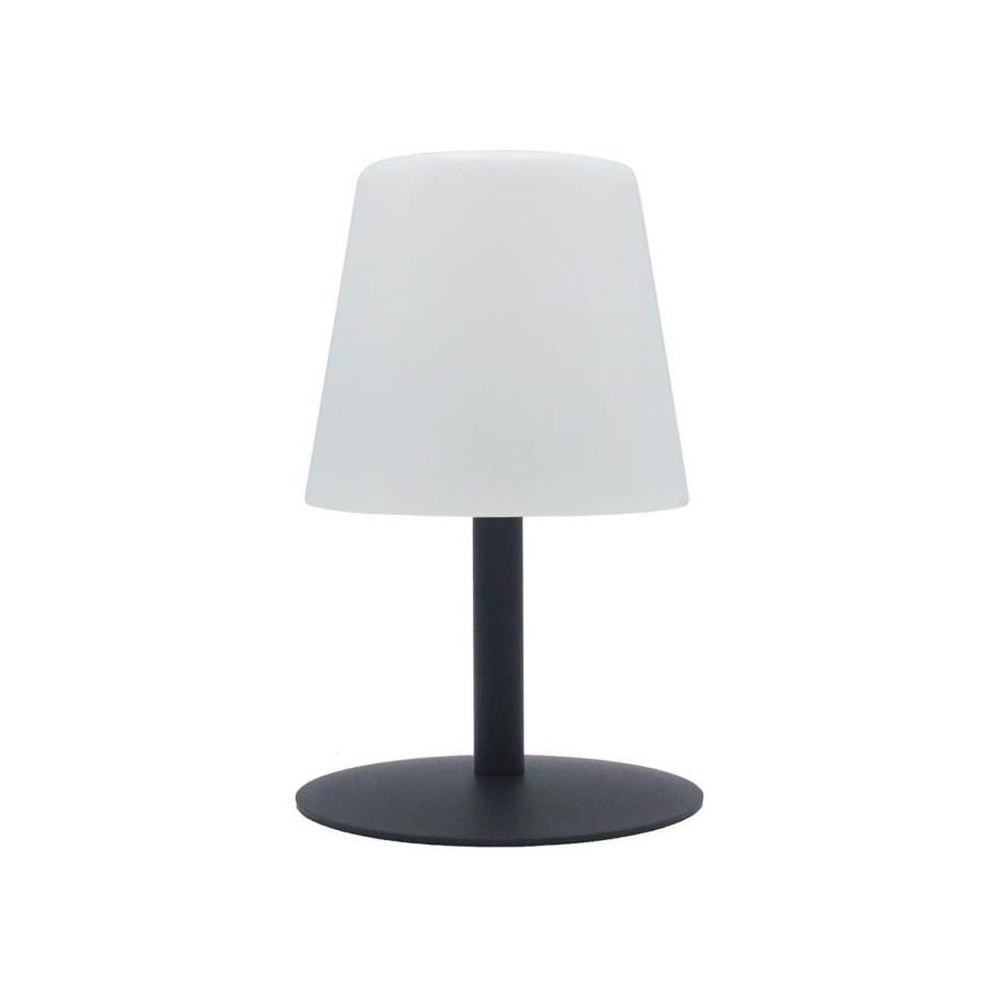 Lampe de table LED sans fil Standy Mini Rock - Lumisky - H 25 cm - Gri