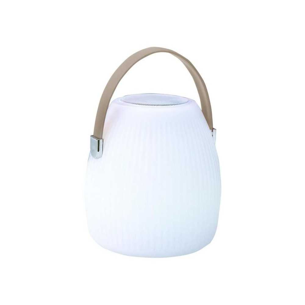 Lampe enceinte bluetooth sans fil - LUMISKY - MINI MAY PLAY - H23 cm -