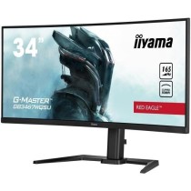 Ecran PC Gamer incurvé - IIYAMA G-Master Red Eagle GB3467WQSU-B5 - 34 UWQHD - Dalle VA - 0.4 ms - 165Hz - 2 x HDMI / 2 x DP - A