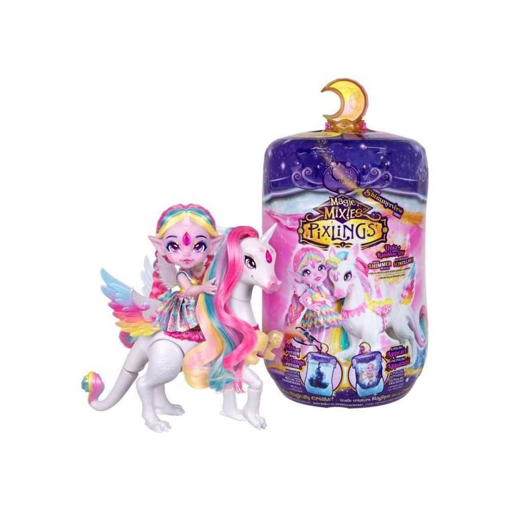 Poupée Pixling Unia et Cosmic - MAGIC MIXIES - Poupée et licorne en