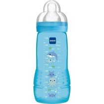 Biberon 2eme âge - MAM - Easy Active - Bleu - 330ml - Tétine ultra-d