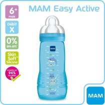 Biberon 2eme âge - MAM - Easy Active - Bleu - 330ml - Tétine ultra-d