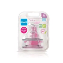 MAM Accessoires pour Biberons Tétine Silicone Nouveau Né Débit 0 Ex