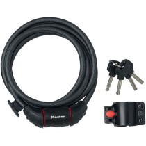 MASTER LOCK Cable Antivol Vélo [1,8 m Câble] [Clé] [Extérieur] [Su