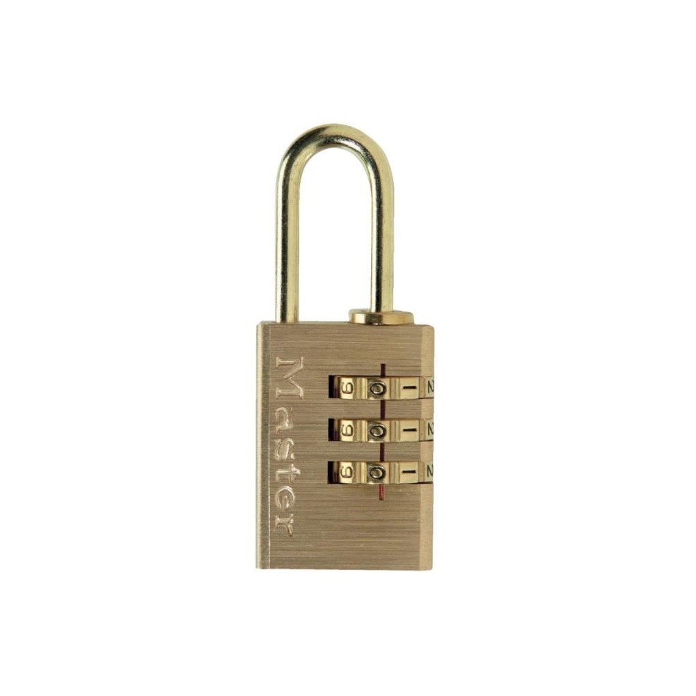 MASTERLOCK Cadenas 20mm a combinaison finition laiton