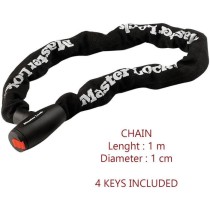 Antivol moto - MASTER LOCK - Chaîne en acier cémenté de 10 mm - 1 m