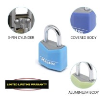 Petits Cadenas - MASTER LOCK - 9120EURQCOLNOP - Clés communes - Pack