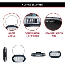 Mini Coffre-fort Portable - MASTER LOCK - 5900EURD - Avec Câble - Com