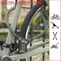 Antivol Vélo - MASTER LOCK - 8229EURDPRO - 90 cm de câble - Noir - A