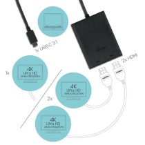 Adaptateur I-TEC USB-C 2x HDMI jusqu`a 2x4K 30Hz