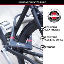 Antivol Vélo U - MASTER LOCK - 8279EURDPRO - Acier Cémenté, Clé, C