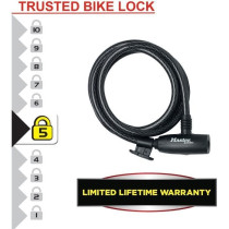 Antivol Câble Vélo - MASTER LOCK - 8232EURDPRO - 1,8 m Câble - Clé