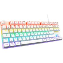 Clavier Gamer - The G-Lab - KEYZ MERCURY TKL - Mécanique (Switch Rouge) - Rainbow - Blanc