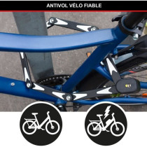 Antivol Vélo Pliable - MASTER LOCK - 8333EURDPRO - Acier Trempé, 3 C