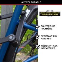 Antivol Vélo Pliable - MASTER LOCK - 8335EURDPRO - Acier Trempé, 4 C