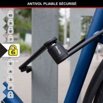 Antivol Vélo Pliable - MASTER LOCK - 8335EURDPRO - Acier Trempé, 4 C