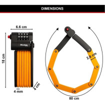 Antivol Vélo a Code - MASTER LOCK - 8336EURDPRO - Acier Trempé, Comb