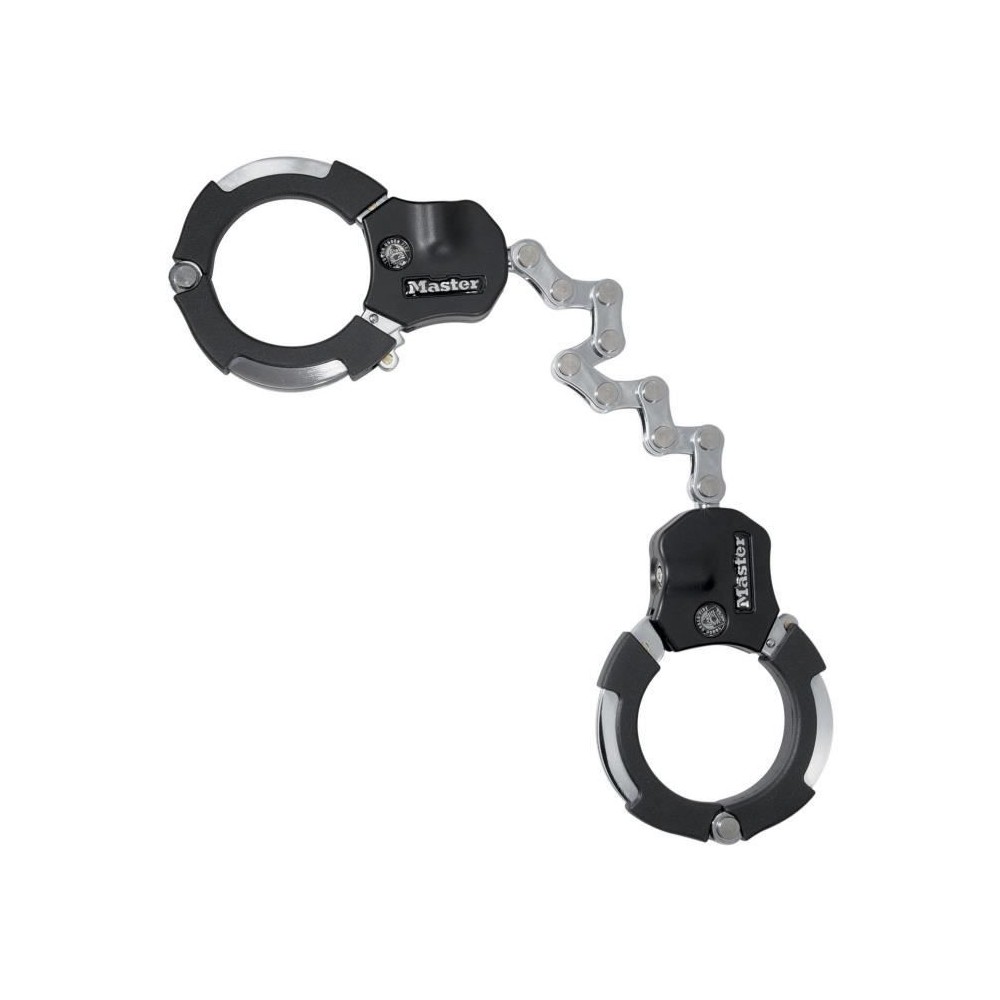 Antivol Masterlock Menottes Antivol Street Cuff en acier chromé