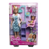 Barbie-Métiers-Coffret poupée Barbie Dentiste et accessoires HKT69