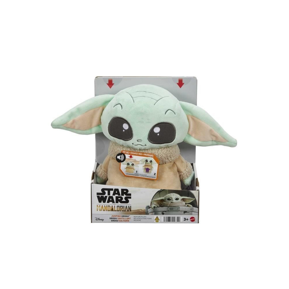 Star Wars-Peluche Grogu sautillant-Actions et effets sonores HPG48