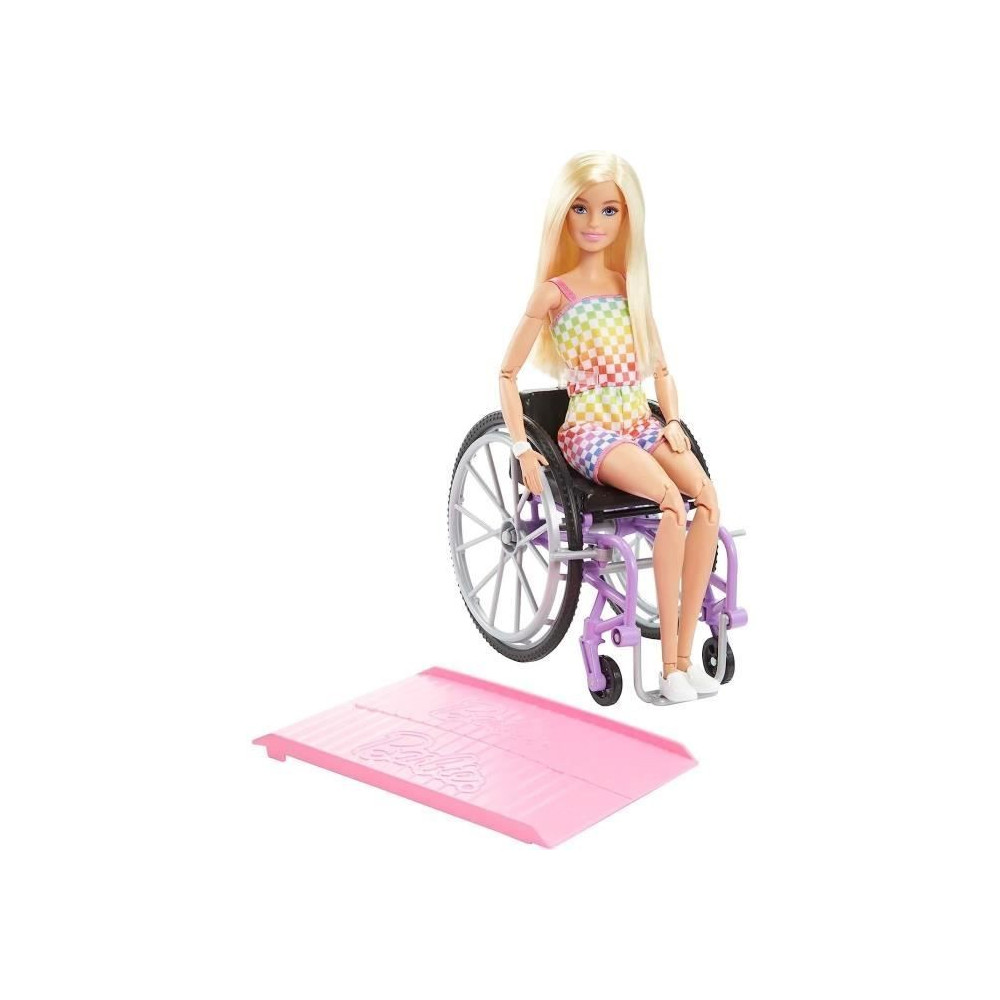 Barbie-Poupée avec fauteuil roulant-Barbie Fashionistas HJT13