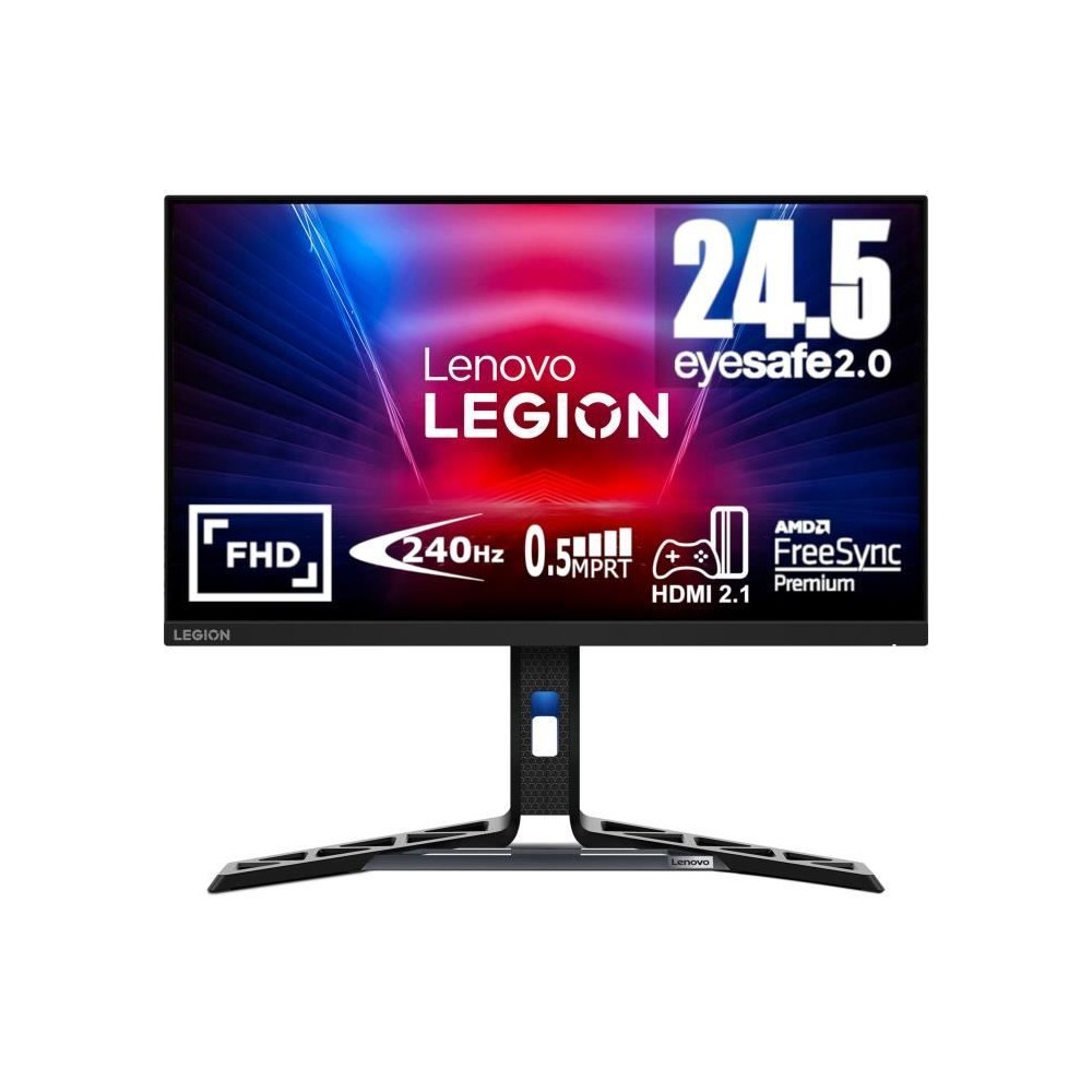 Ecran PC Lenovo R25f-30 24.5'' FHD, VA, 380 nits, 0.5ms, 240Hz, Tilt, Swivel, Pivot, Height Adjust Stand, 2x HDMI 2.1, 1x DP 1.4