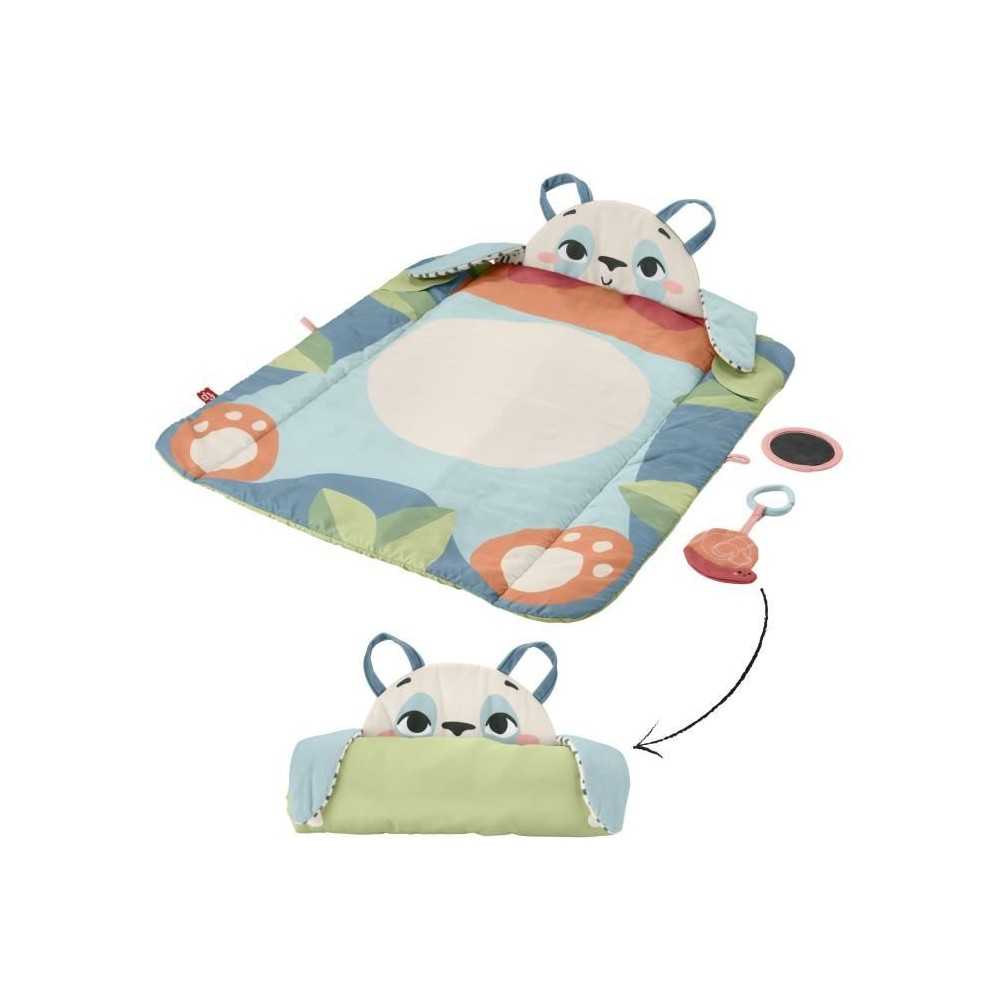 Fisher-Price-Panda a Rouler-Tapis d'éveil avec 2 jouets HKD65