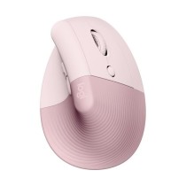 Souris Logitech Lift Ergonomique Verticale, Sans Fil, Silencieuse - Rose