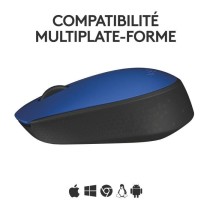 Souris - Sans Fil - Logitech - M171 - Ambidextre - Bleu