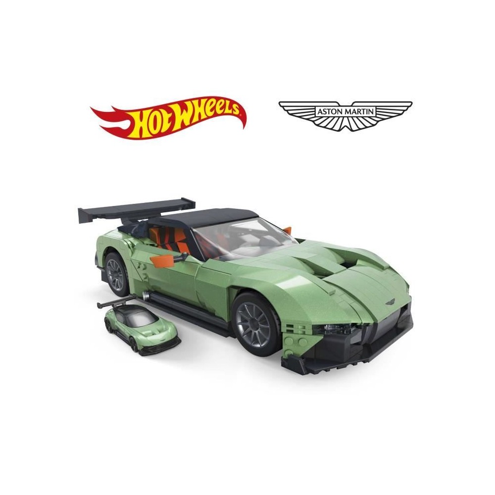 MEGA-Hot Wheels-Aston Martin Vulcan Kit de Construction (986 pieces)