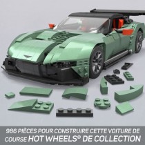 MEGA-Hot Wheels-Aston Martin Vulcan Kit de Construction (986 pieces)