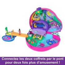 Polly Pocket-La Famille des Paresseux-Coffret 2 en 1, jouet de voya