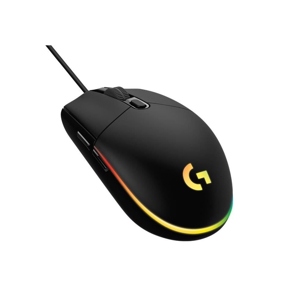 Souris gamer - Filaire - LOGITECH G - G203 - LIGHTSYNC - RGB - USB - Noir