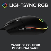 Souris gamer - Filaire - LOGITECH G - G203 - LIGHTSYNC - RGB - USB - Noir