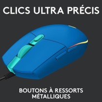 Souris gamer - Filaire - LOGITECH G - G203 - LIGHTSYNC - RGB - USB - Bleu