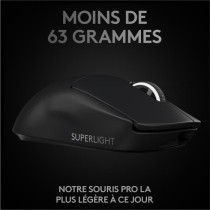 Souris Logitech Gaming G PRO X Superlight sans fil, pour PC/Mac - Noir