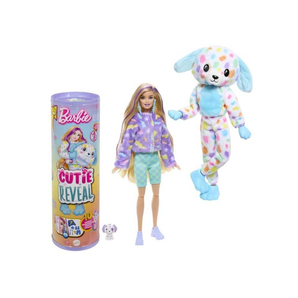 Barbie-Barbie Cutie Reveal-Poupée dalmatien Reve Coloré, 10 surpris