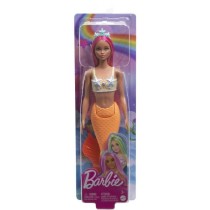 Barbie-Poupées Sirenes avec cheveux et nageoire colorés et serre-tet