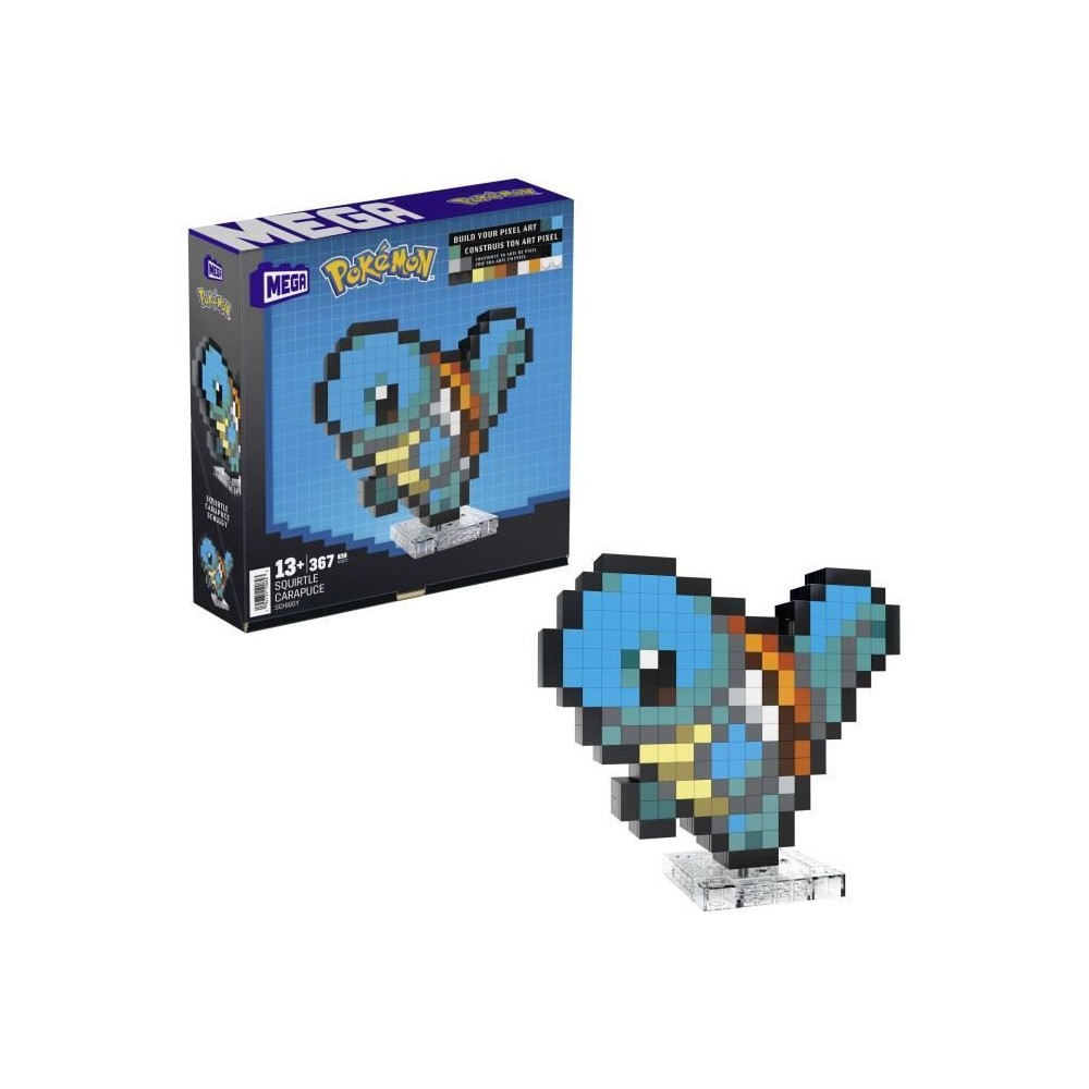 MEGA-Pokémon-Carapuce-Coffret de construction rétro 367 pieces - ME