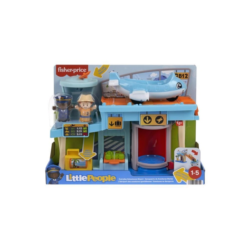 Fisher-Price-Little People-Aventures a l'Aéroport-Coffret HTJ26