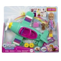 Barbie-Chelsea Can Be...-Avion et poupée-Coffret avec accessoires HTK