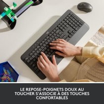 Clavier Logitech Signature K650, Clavier sans fil Ergonomique Entier avec Repose-Poignets - Graphite