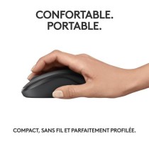 Souris Logitech M240 Souris Bluetooth, Sans fil, Compacte, Portable, Suivi fluide - Graphite